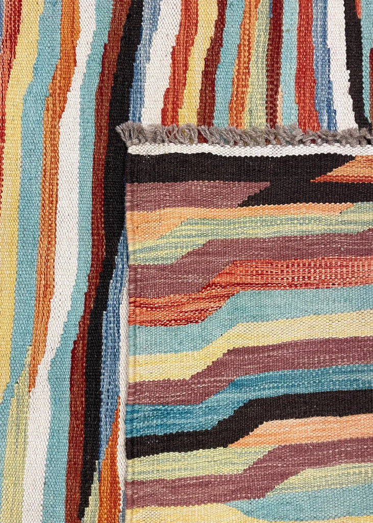 8'3"x9'10" Kilim Hand Knotted