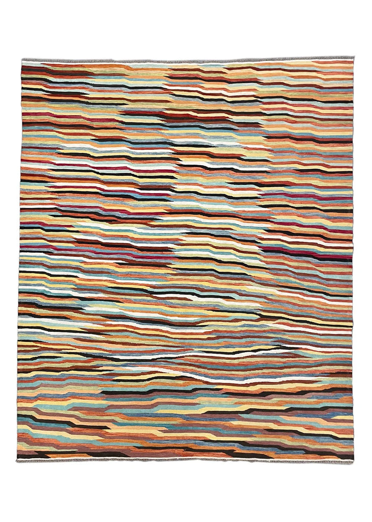 8'3"x9'10" Kilim Hand Knotted