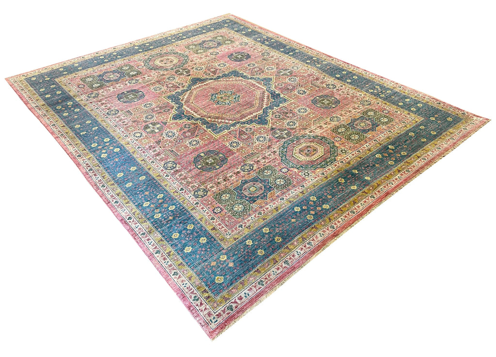 8'4"x10' Fine Afghan-Mamluk (s) Hand Knotted