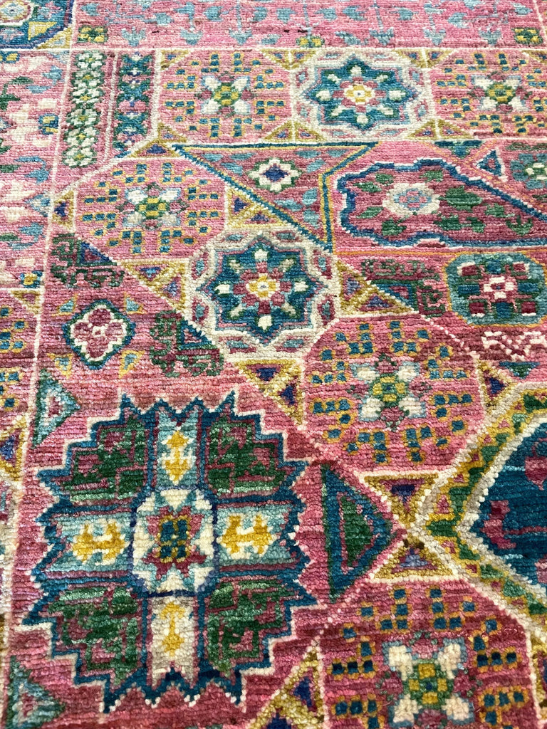 8'4"x10' Fine Afghan-Mamluk (s) Hand Knotted