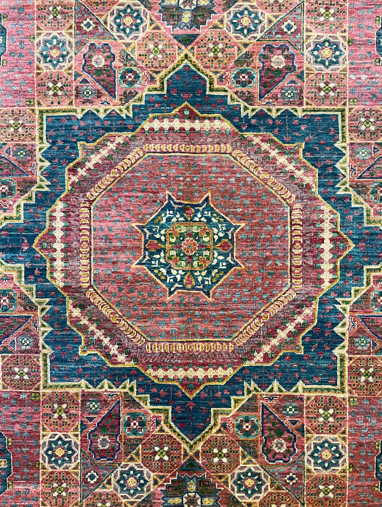 8'4"x10' Fine Afghan-Mamluk (s) Hand Knotted