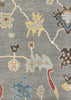 8'4"x9'10" Izmir Oushak Hand Knotted