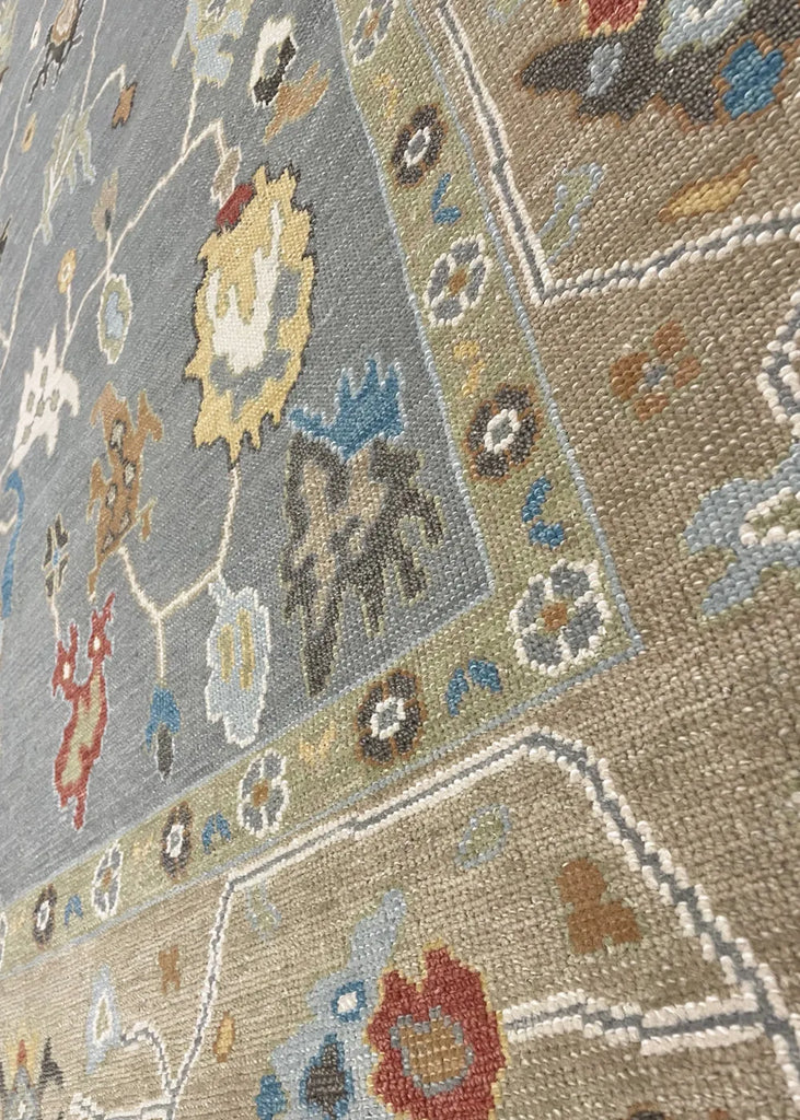 8'4"x9'10" Izmir Oushak Hand Knotted