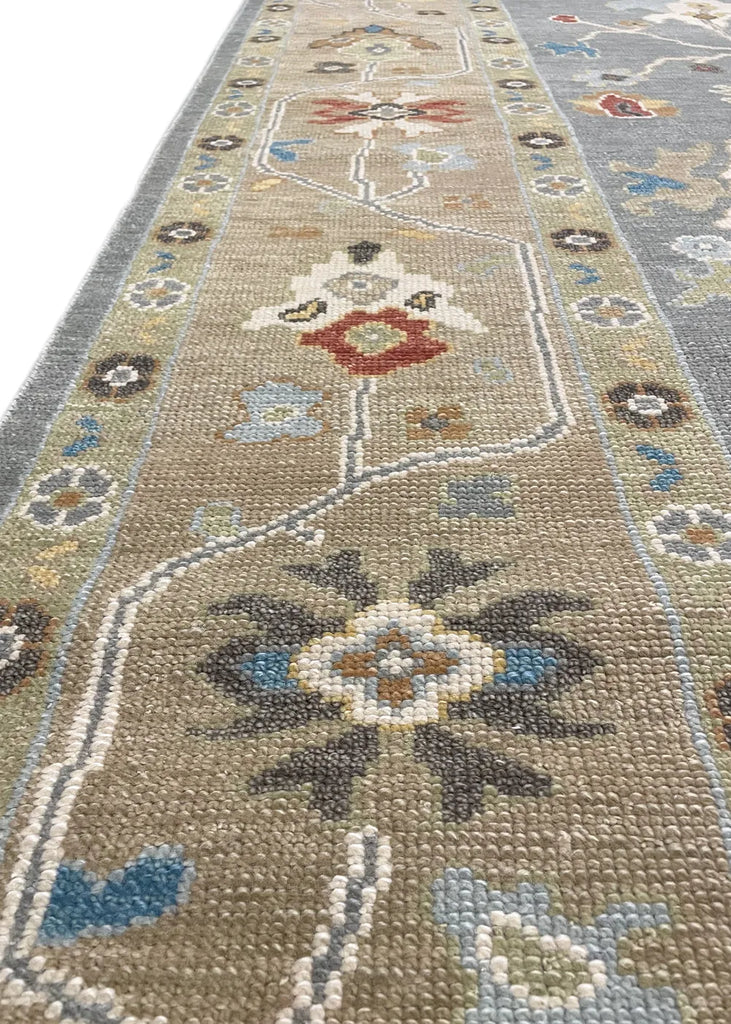 8'4"x9'10" Izmir Oushak Hand Knotted