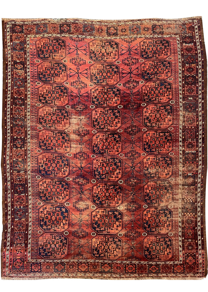 8'5"x10'5" Ersari Turkmen Hand Knotted