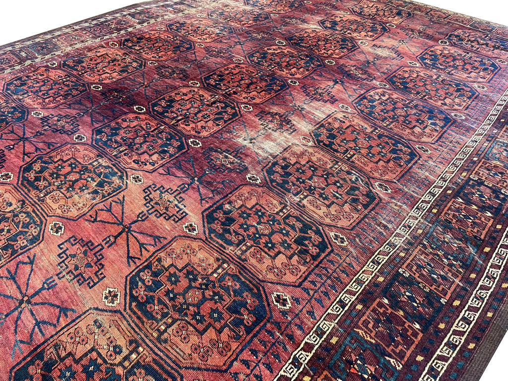 8'5"x10'5" Ersari Turkmen Hand Knotted