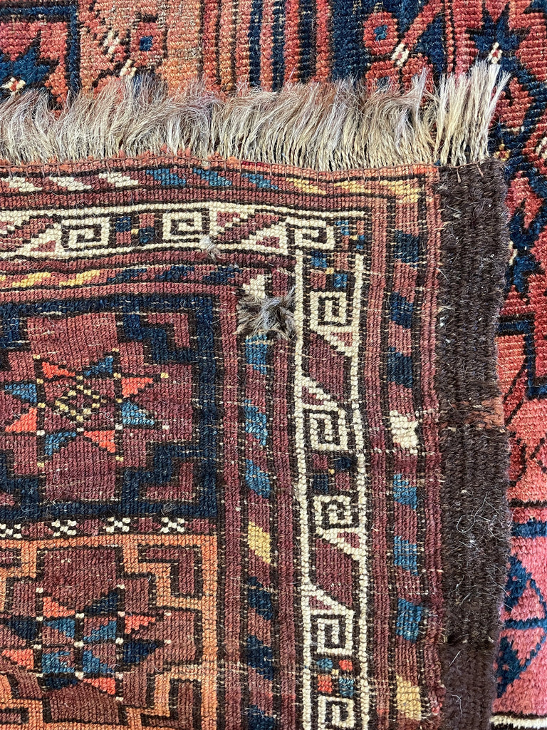 8'5"x10'5" Ersari Turkmen Hand Knotted