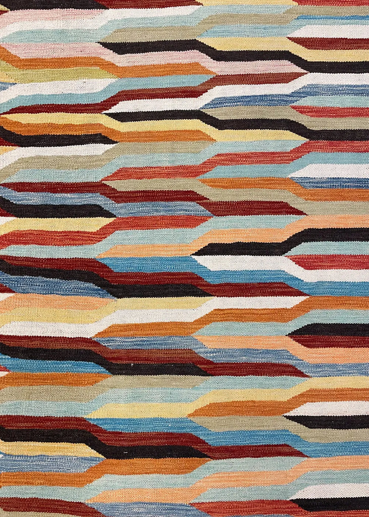 8'6"x11'7" Kilim Hand Knotted