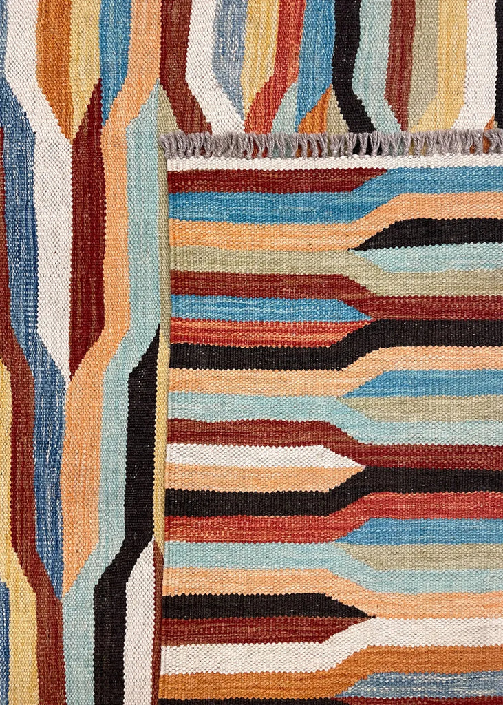 8'6"x11'7" Kilim Hand Knotted