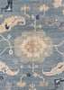 8'7"x11'9" Oushak Hand Knotted