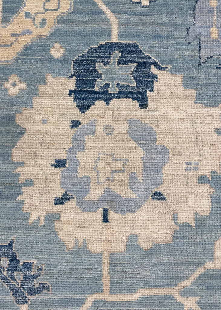 8'7"x11'9" Oushak Hand Knotted