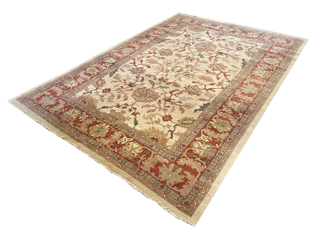 8'7"x12'4" Sultanabad Hand Knotted