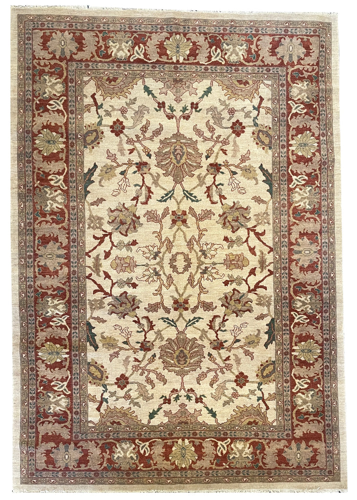 8'7"x12'4" Sultanabad Hand Knotted