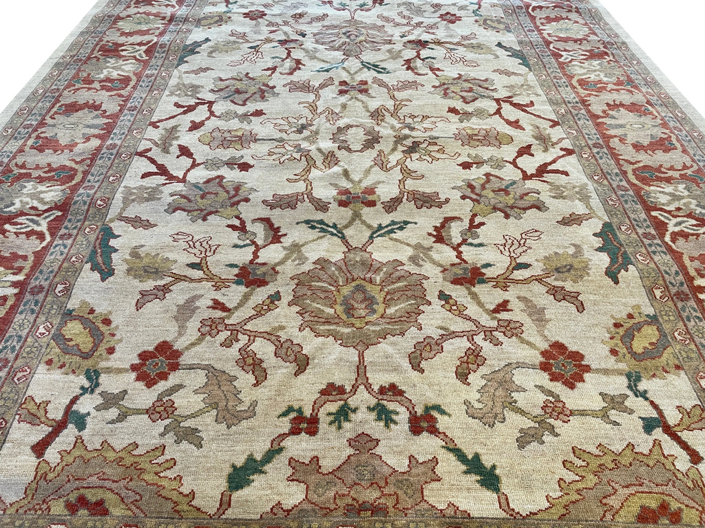 8'7"x12'4" Sultanabad Hand Knotted