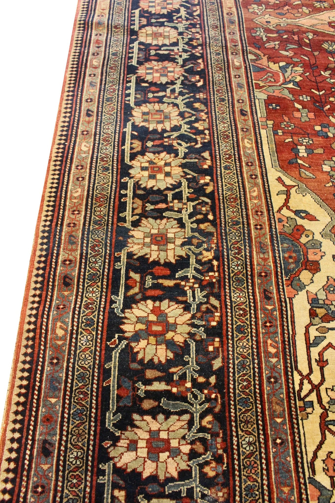 8'7x13' Farahan Sarouk Hand Knotted