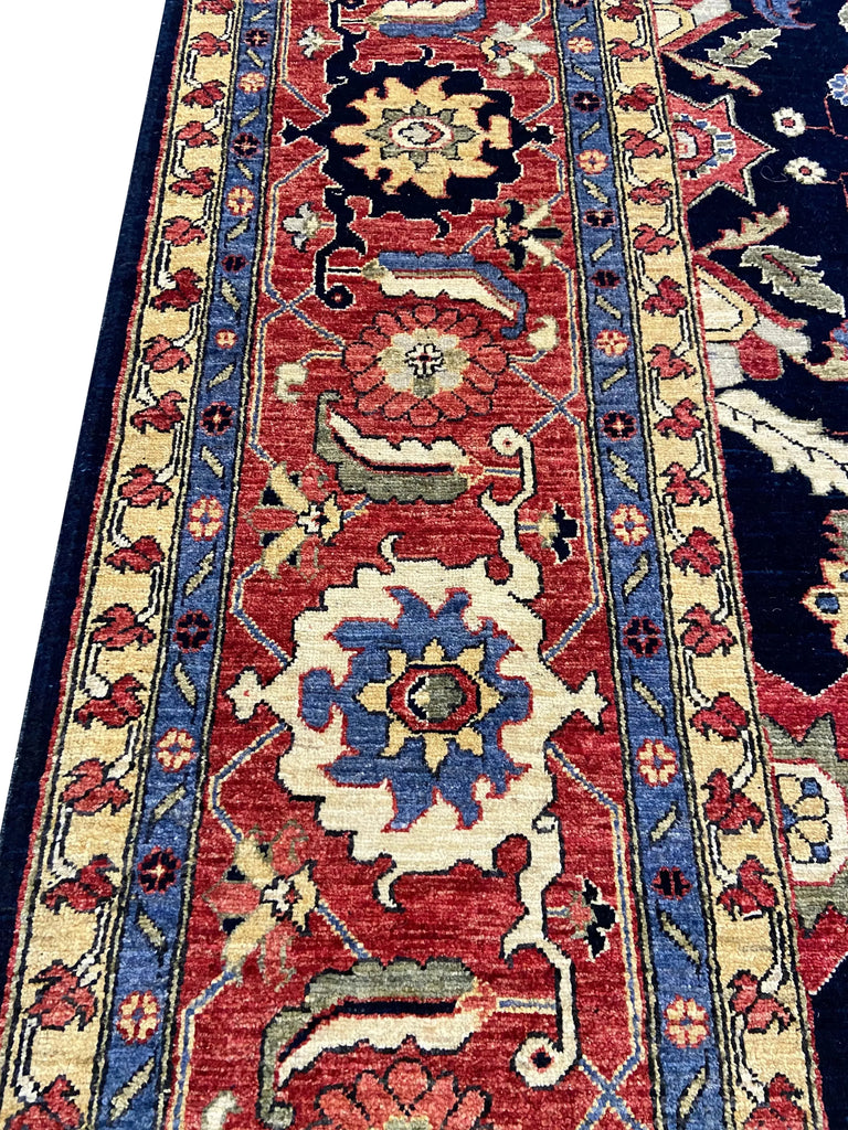 8'8"x11'10" Afghan-Sultanabad (s) Hand Knotted