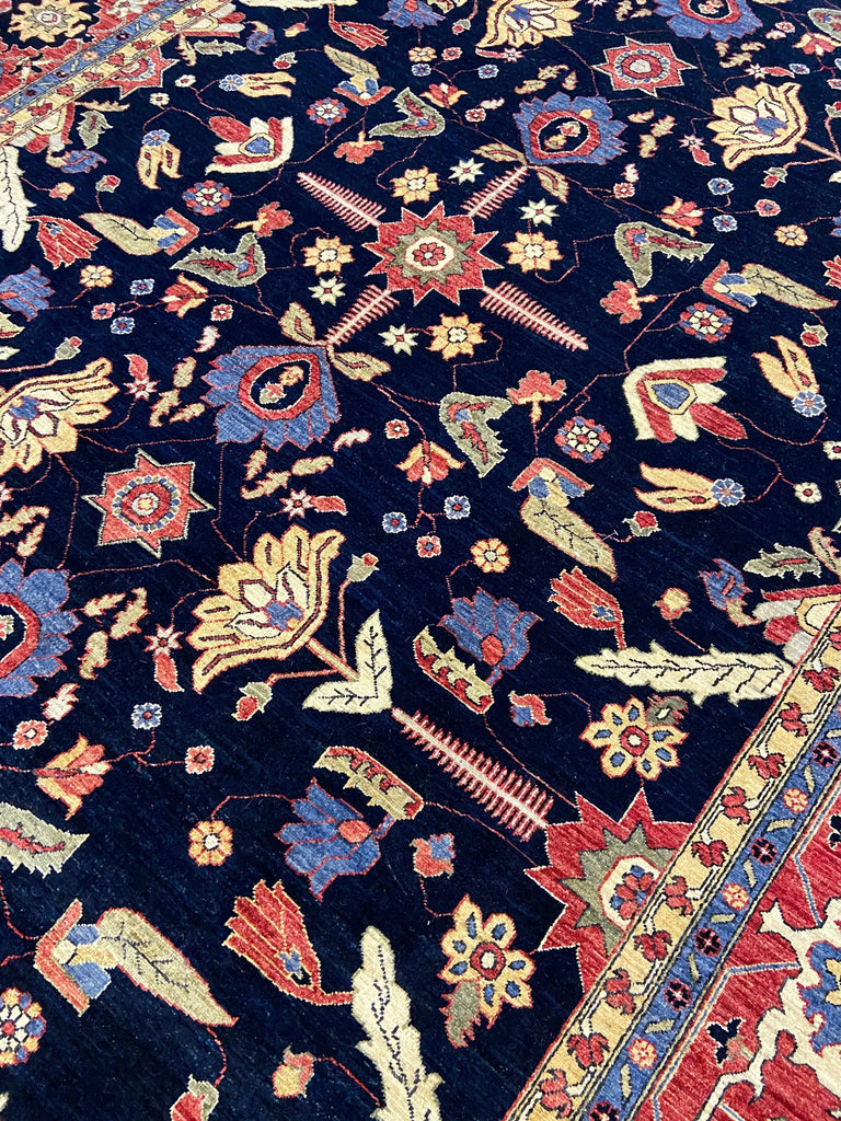 8'8"x11'10" Afghan-Sultanabad (s) Hand Knotted