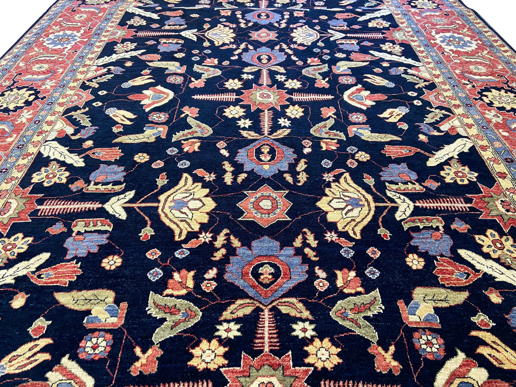 8'8"x11'10" Afghan-Sultanabad (s) Hand Knotted