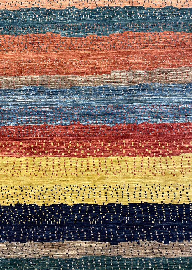 8'8"x11'11" Gabbeh Hand Knotted