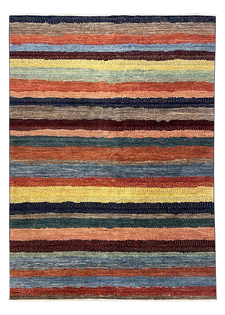 8'8"x11'11" Gabbeh Hand Knotted