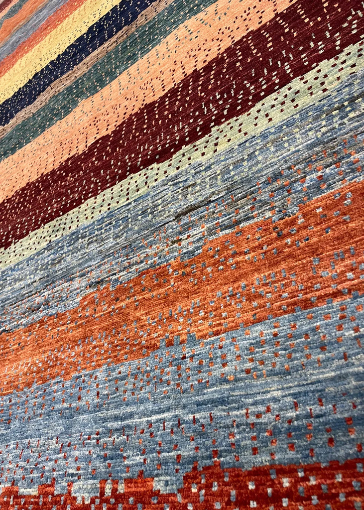 8'8"x11'11" Gabbeh Hand Knotted