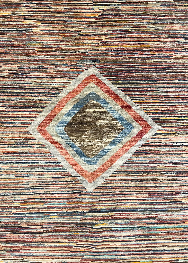 8'8"x11'7" Gabbeh Hand Knotted