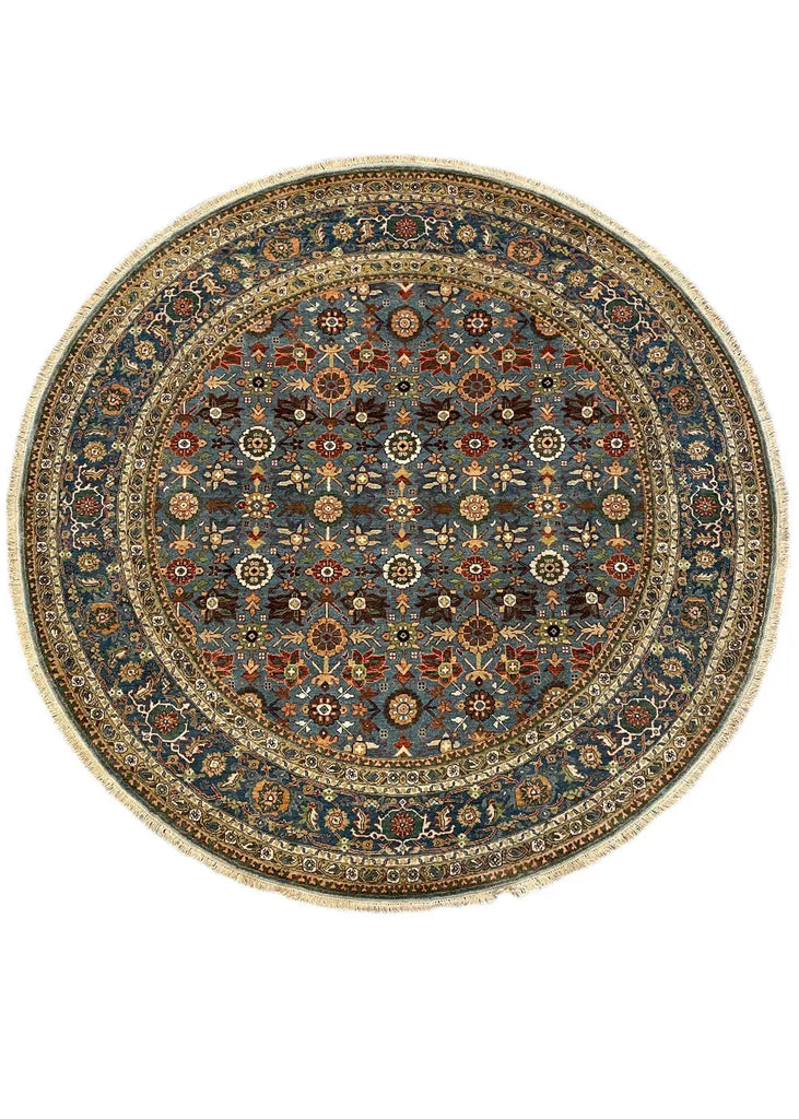 8' Round Tabriz Hand Knotted