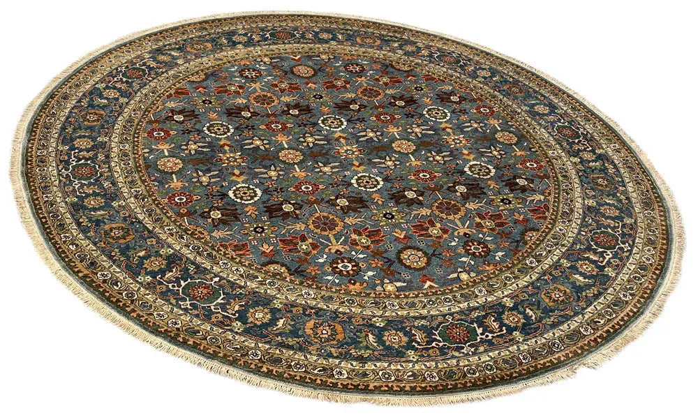8' Round Tabriz Hand Knotted