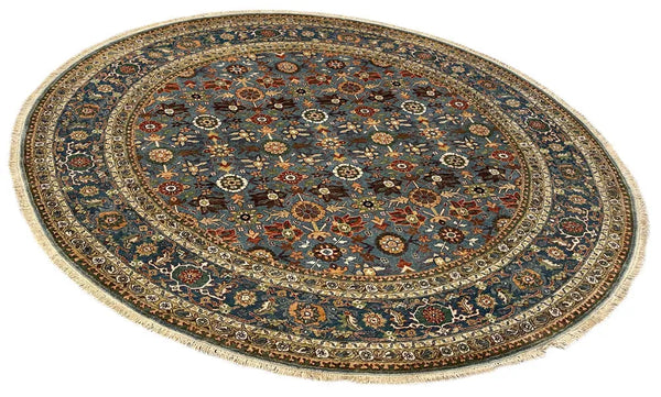 8' Round Tabriz Hand Knotted