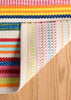 8x10 Bright Stripe (s) Hand Woven