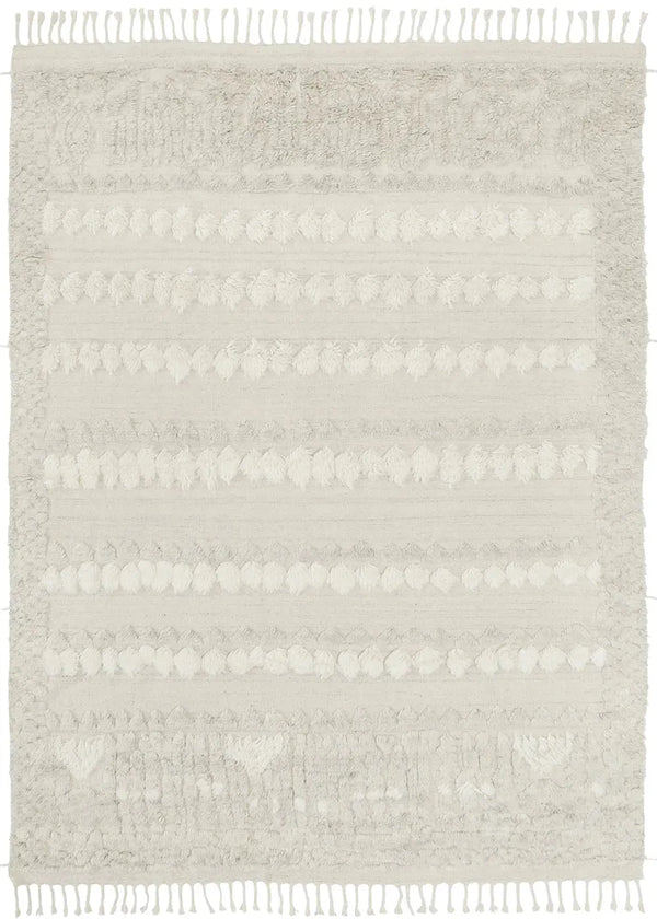 8x10 Fergie Cream (s) Hand Knotted