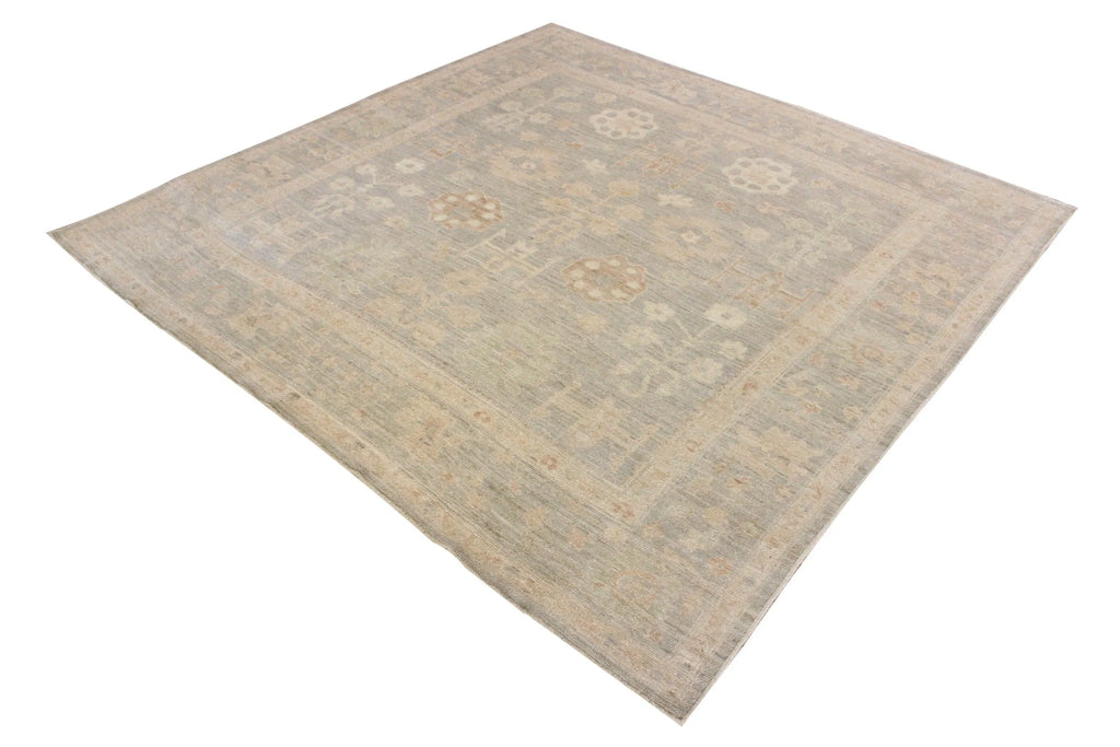 8'x8'2 Oushak Hand Knotted
