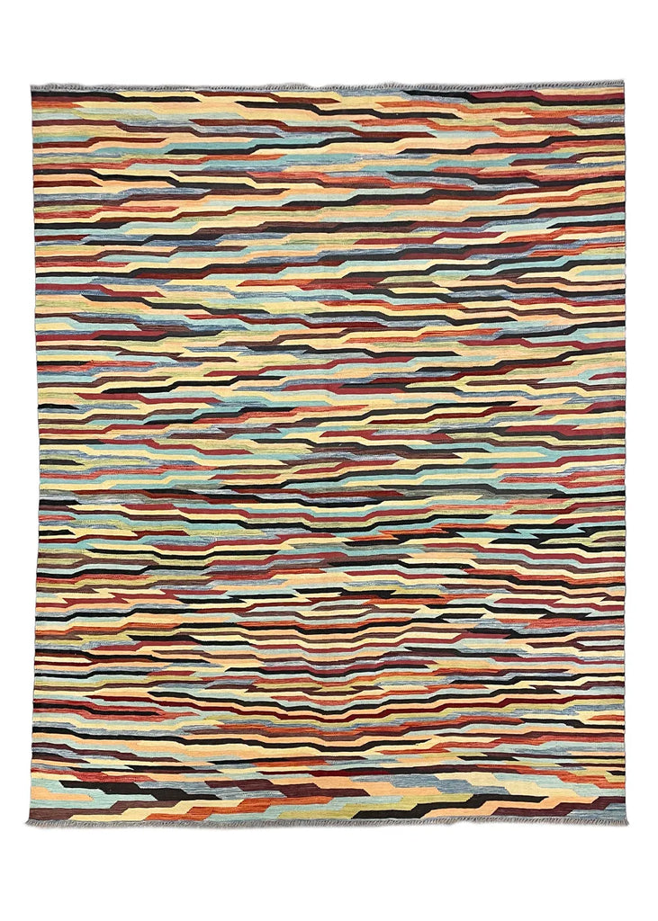 8'x9'10" Kilim Hand Knotted