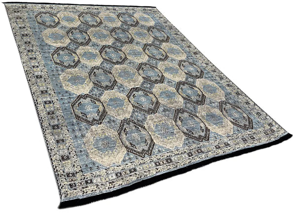 8'x9'11" Burano Beshir Hand Knotted