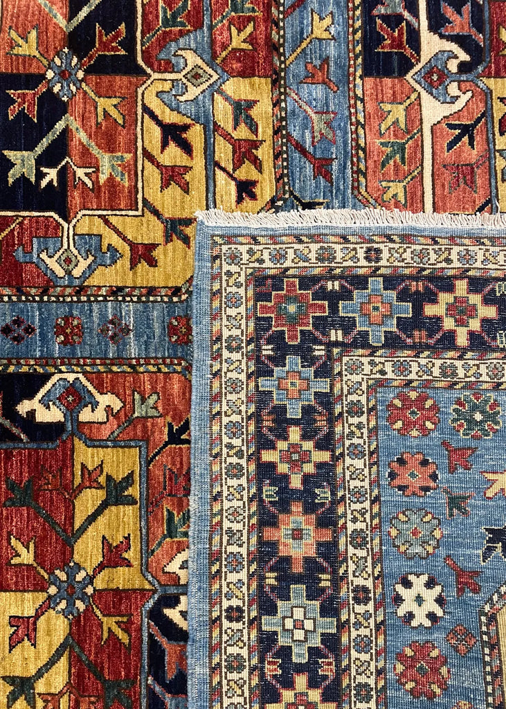 8'x9'8" Ersari Turkmen Hand Knotted