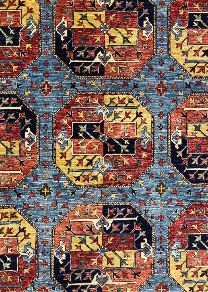 8'x9'8" Ersari Turkmen Hand Knotted