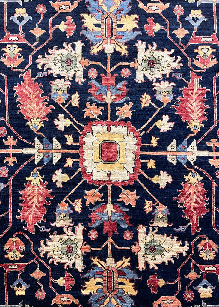 8'x9'9" Heriz Hand Knotted