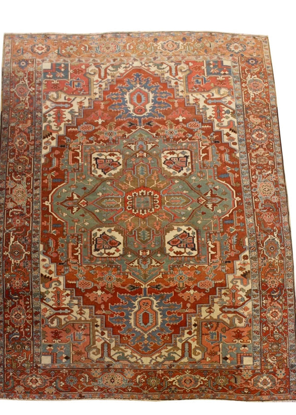 9'10"x13'2" Serapi Heriz Hand Knotted