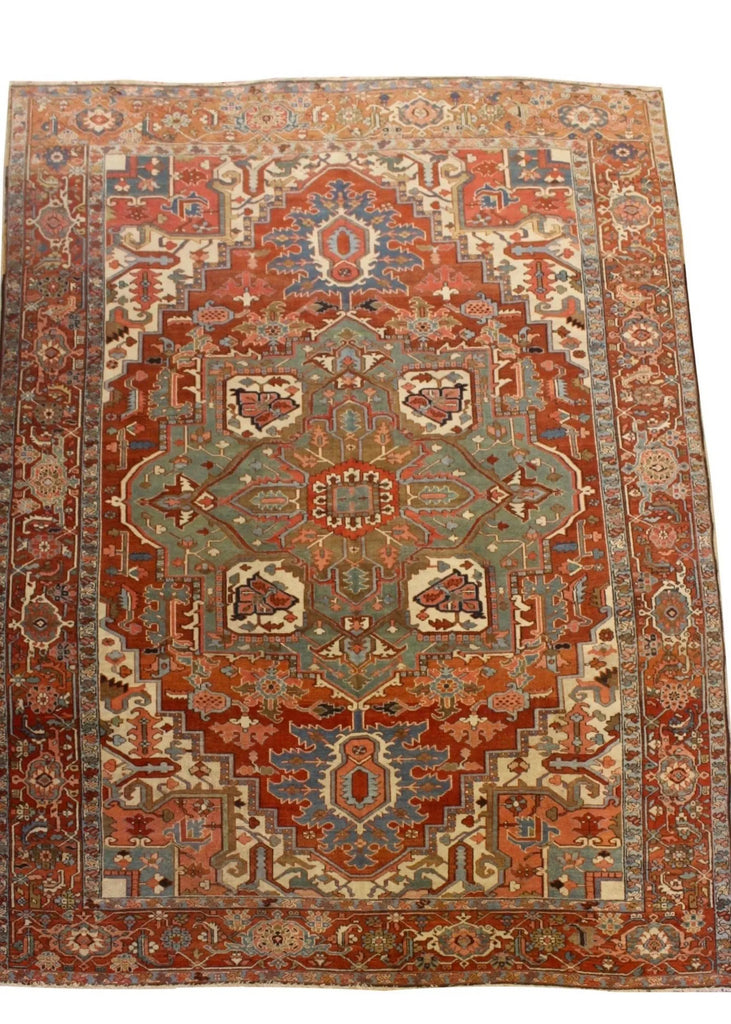 9'10"x13'2" Serapi Heriz Hand Knotted