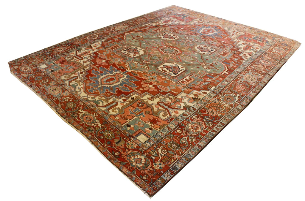 9'10"x13'2" Serapi Heriz Hand Knotted