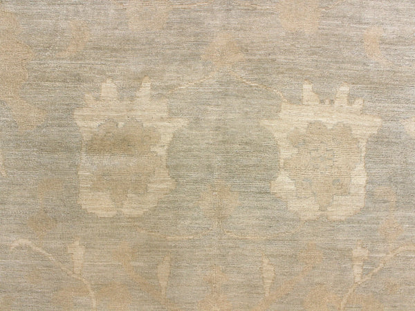 9'10"x13'8" Oushak Hand Knotted