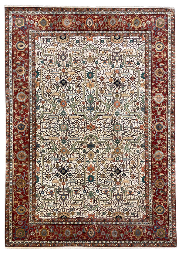 9'11"x14'2" Arabesque Hand Knotted