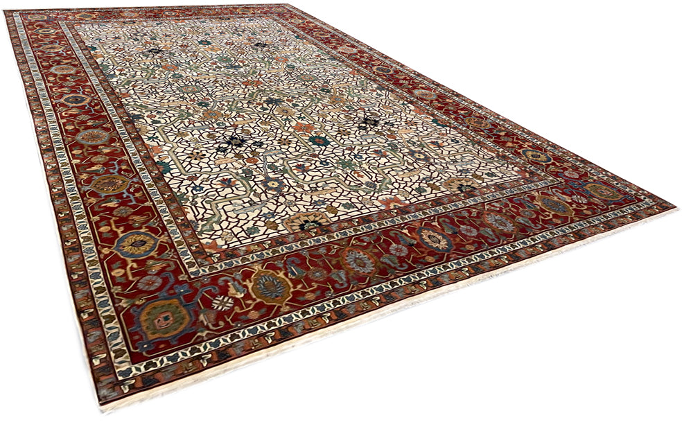 9'11"x14'2" Arabesque Hand Knotted