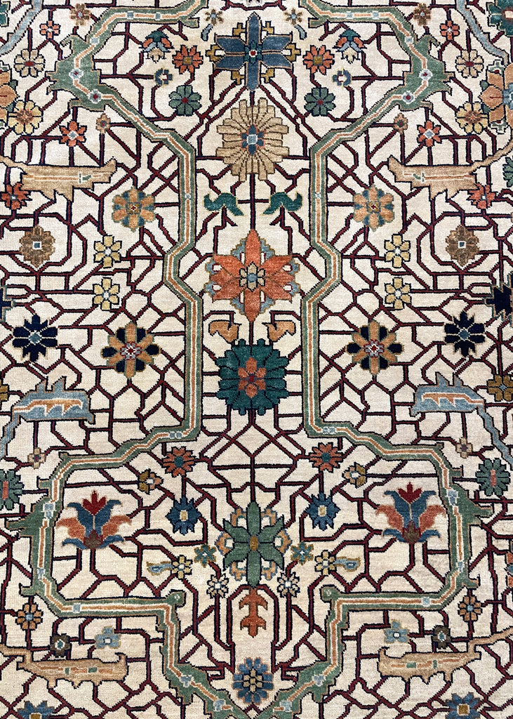 9'11"x14'2" Arabesque Hand Knotted