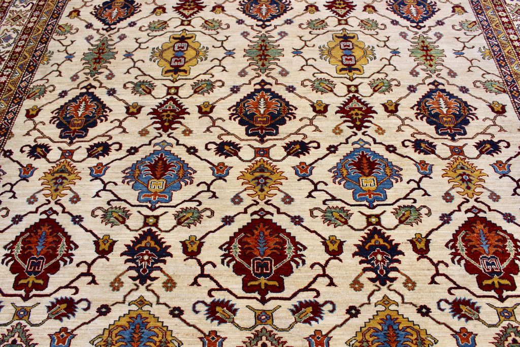 9'11"x14' Noor Kazak Hand Knotted