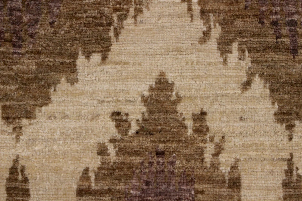 9'1x11'11 Ikat (s) Hand Knotted