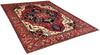 9'1"x11'11" Medallion Heriz Hand Knotted