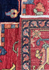 9'1"x11'11" Medallion Heriz Hand Knotted
