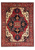 9'1"x11'11" Medallion Heriz Hand Knotted