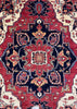 9'1"x11'11" Medallion Heriz Hand Knotted